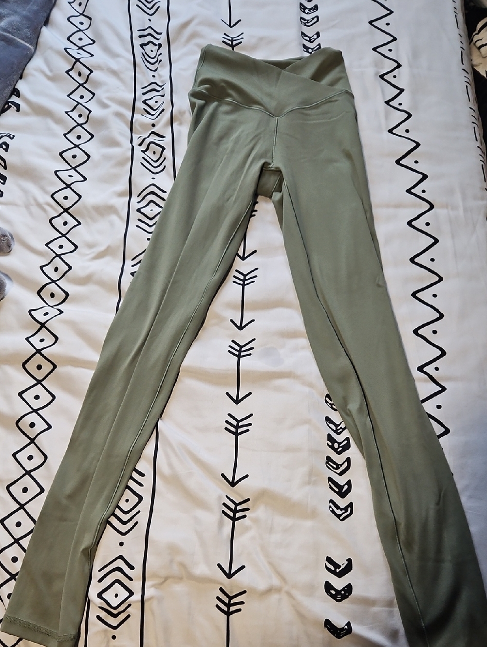 aerie Olive Green High-Waist Leggings